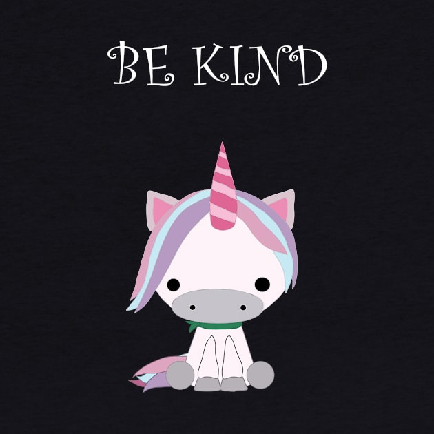 Be Kind Cute Unicorn Gift by ishakcg